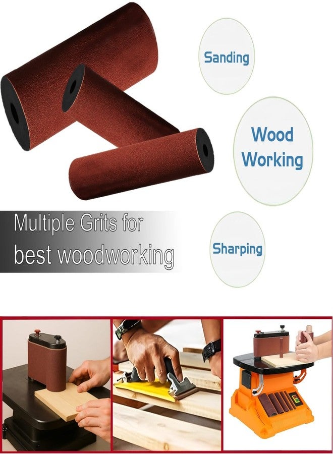 VOLTZ VZ-BOSS Wood sanding Roller-(5pcs) Woodworking 0.5’’, 0.75’’, 1’’, 1.5’’, 2’’ Inch Roller (80-Grit) - Image 5